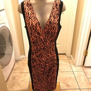 Kenneth Cole orange body on dress
